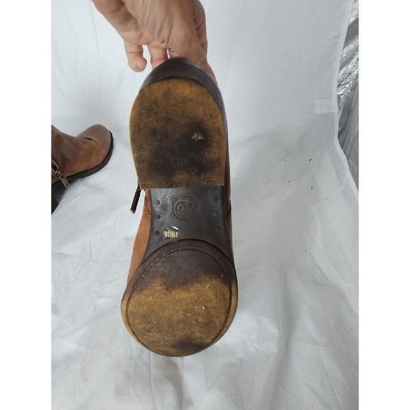 Lucky Brand Basel Women's Brown Distressed Ankle Boots Booties 8M - Picture 13 of 15